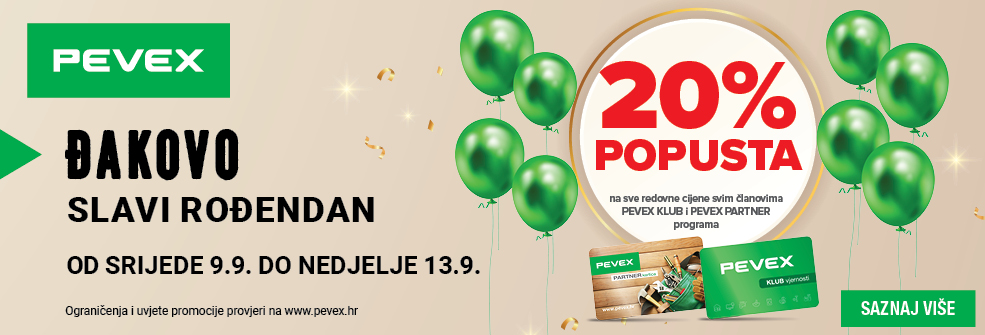 Pevex rođendan Đakovo