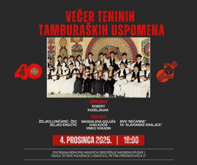 Večer Teninih tamburaških uspomena - 4. prosinca 2025.