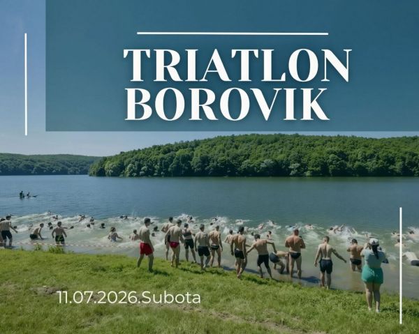 Ovogodišnje izdanje Triatlona Borovik 11. srpnja 2026. na jezeru Borovik