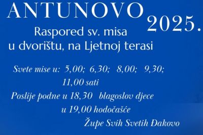 Proslava sv. Antuna kod Milosrdnih sestara sv. Križa u Đakovu
