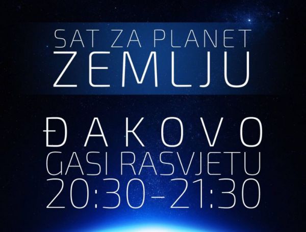 SAT ZA PLANET ZEMLJU Đakovo gasi rasvjetu 28. ožujka 2026.
