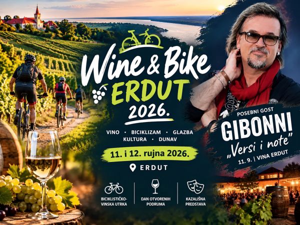 Erdut ovog vikenda postaje središte vina, biciklizma i glazbe: stiže i Gibonni