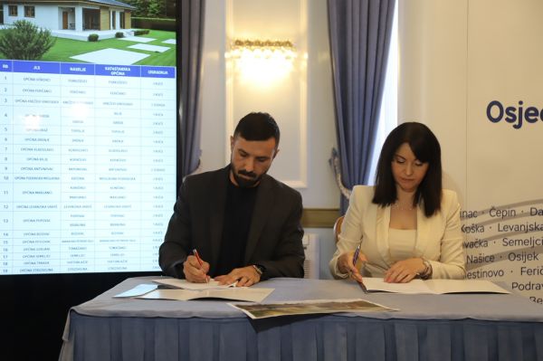 Potpisan ugovor o projektiranju kuća i višestambenih zgrada u sklopu programa „Naša Slavonija i Baranja – naš dom“