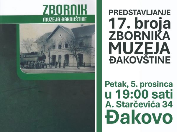 Promocija Zbornika Muzeja Đakov&scaron;tine